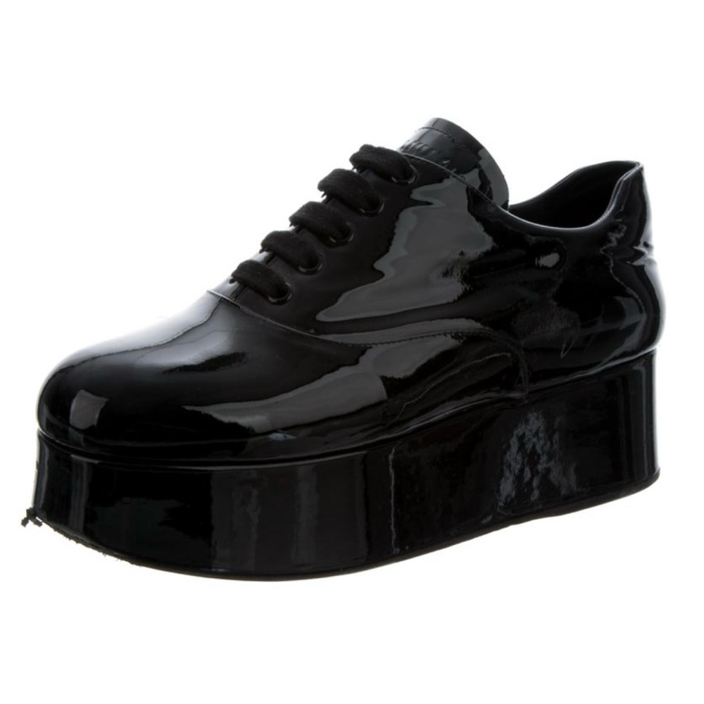 Patent leather Miu Miu platform oxfords